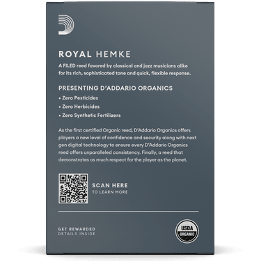 HEMKE RHKP10SSX350 3.5 Royal Organic Soprano Sax Reeds, 10 - Pack - Ray's Midbell Music