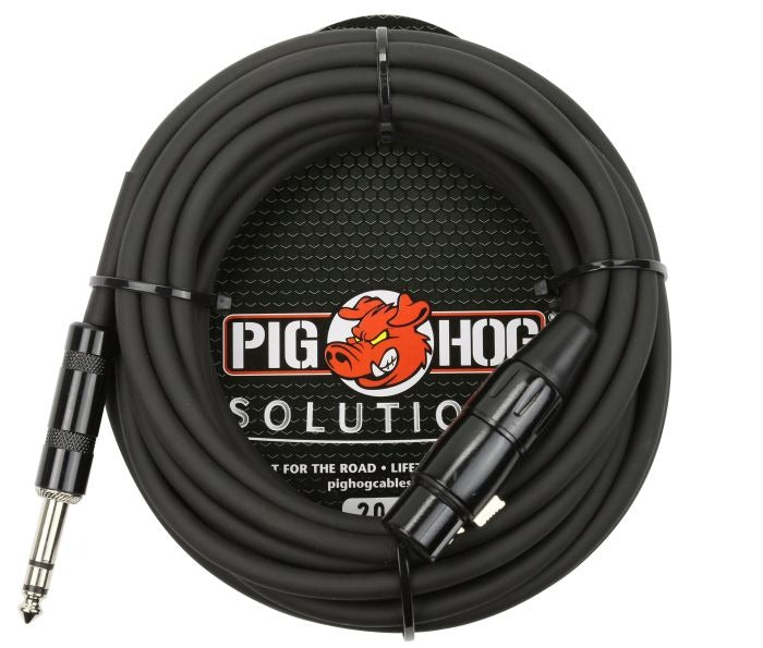 Pig Hog PXTMXF20 20' TRS(M)-XLR(F) Balanced Cable