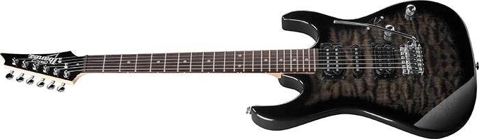 Ibanez GRX70QATKS Gio Series Double Cut Electric Guitar (Transparent Black Sunburst) - Ray's Midbell Music