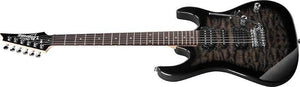 Ibanez GRX70QATKS Gio Series Double Cut Electric Guitar (Transparent Black Sunburst) - Ray's Midbell Music