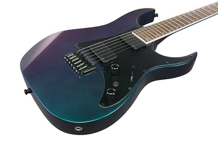 Ibanez RG631ALFBCM Axion Label Series RG Style Double Cut Electric Guitar (Blue Chameleon) - Ray's Midbell Music