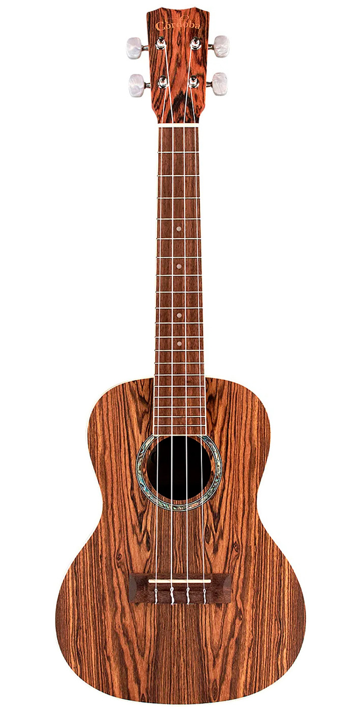 Cordoba 15CME Concert Mahogany A/E Ukulele (Edge Burst)