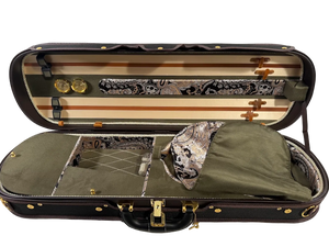 CEDAR MUSIC CORP. DLX44VLN Cedar Music Ornate Deluxe Plush Plywood 4/4 Violin Case