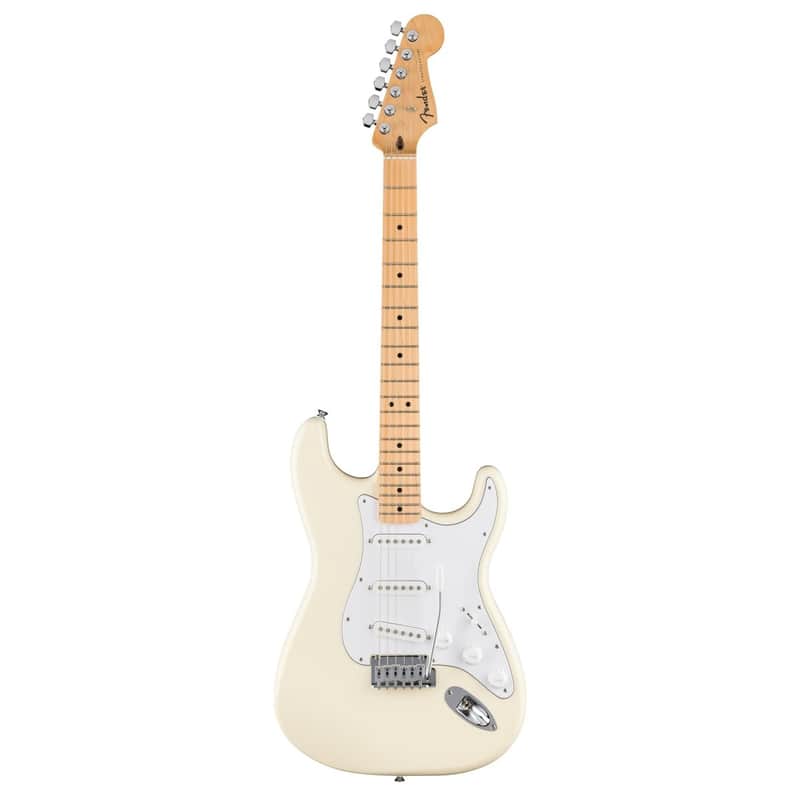 FENDER 0266220505 Standard Series Stratocaster Electric Guitar ( Olympic White )