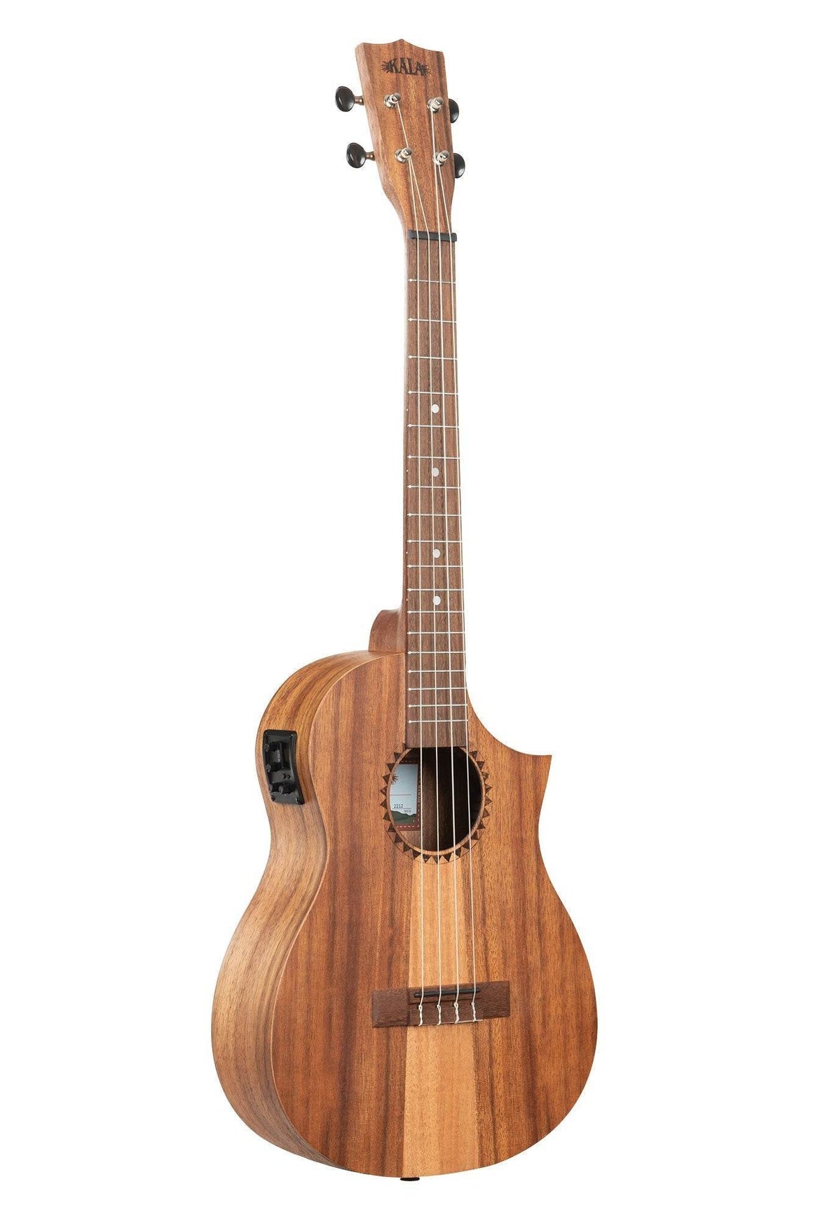 KALA KATKBCE Baritone Teak Tri - Top Ukulele w/ Cutaway & EQ Ukulele - Ray's Midbell Music
