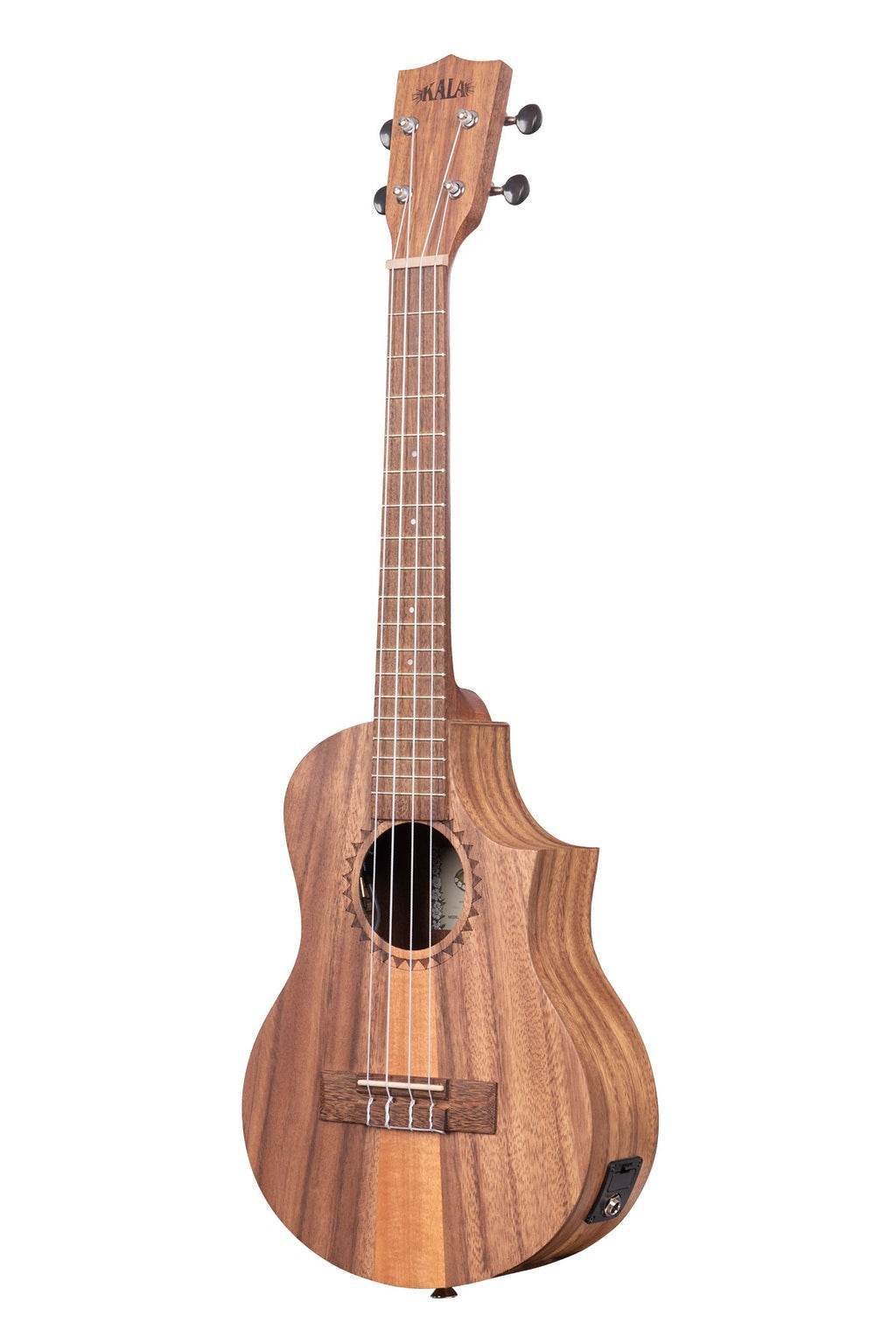 KALA KATKTCE Teak Tri - Top Tenor Ukulele w/ Cutaway & EQ - Ray's Midbell Music