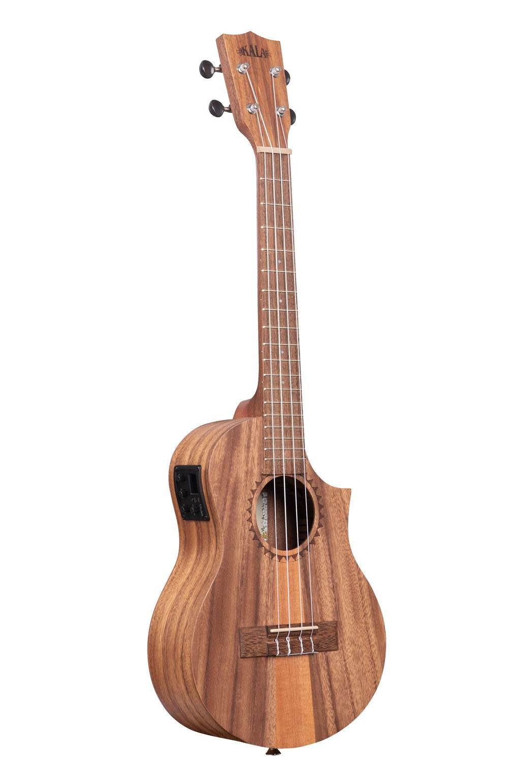 KALA KATKTCE Teak Tri - Top Tenor Ukulele w/ Cutaway & EQ - Ray's Midbell Music