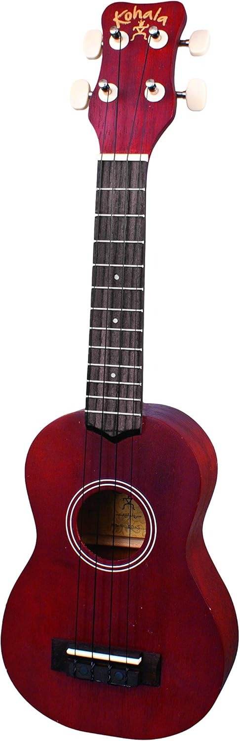 Kohala KOS Kine'o Series Soprano Ukulele, Open Back Tuners - Ray's Midbell Music