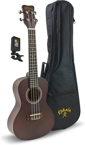 Kohala KPPS Soprano Ukulele Pack, Includes Padded Gig Bag & Clip - on Tuner - Ray's Midbell Music