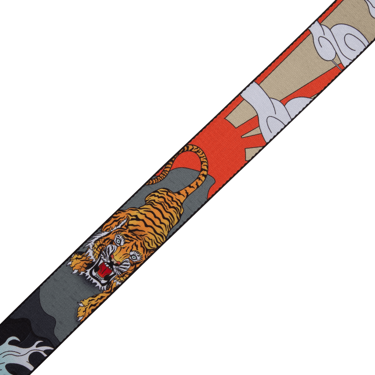 LEVY'S MPD2124 2" Polyester Guitar Strap w/ Japanese Traditional Tiger Motif - Ray's Midbell Music