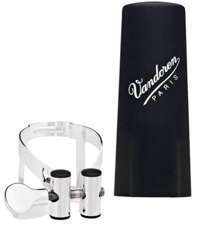 VANDOREN LC51SP M/O Series Bb Clarinet Silver Ligature & Plastic Cap Set - Ray's Midbell Music