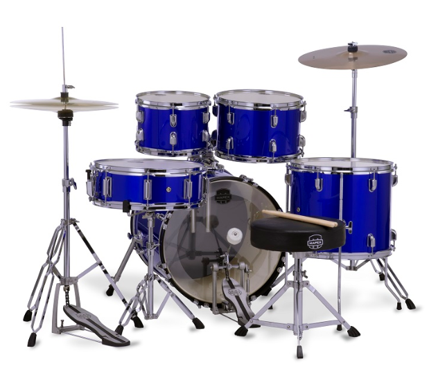 Mapex CM5294FTCIB Comet 5 Piece Complete Drum Set w/ 22" Bass (Indigo Blue)