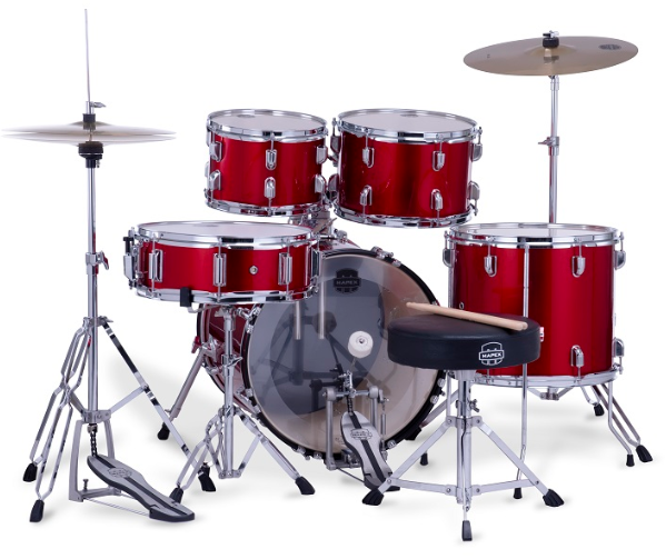 Mapex CM5294FTCIR Comet 5 Piece Complete Drum Set w/ 22" Bass (Infra Red)
