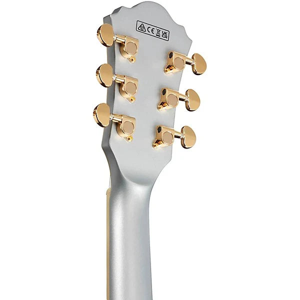 IBANEZ AS73GMSF Artcore Series Semi Hollow Body Electric Guitar (Moonstone Silver Flat)