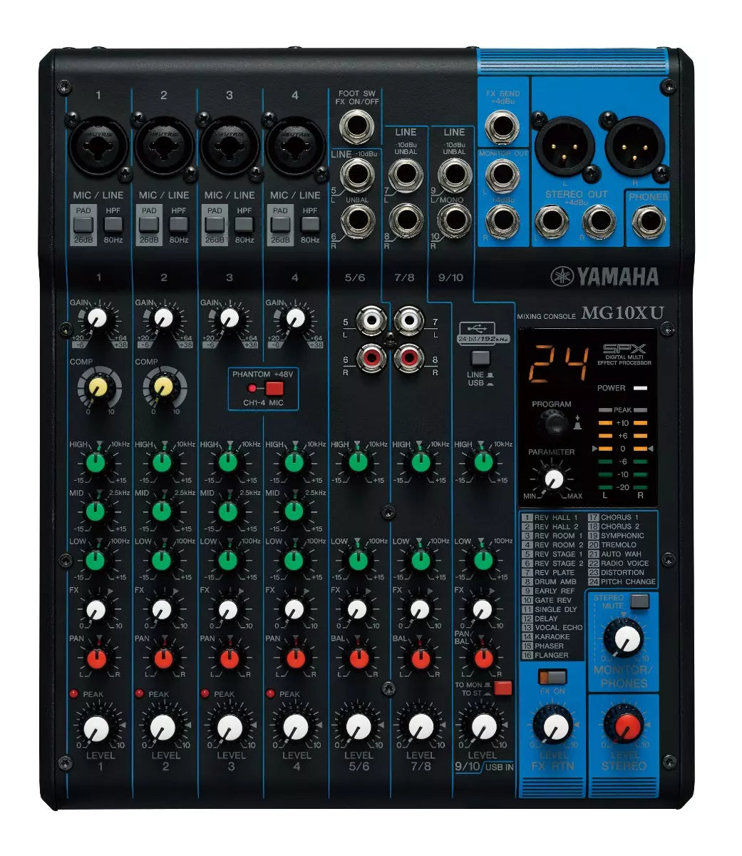 Yamaha MG10XU 10-Channel Mixer w/Effects