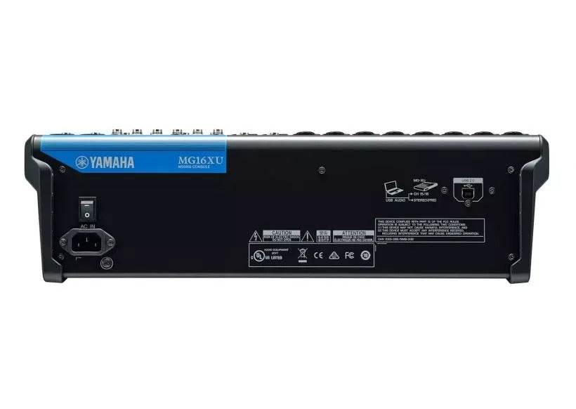 YAMAHA MG16XU 16-Input; 6-Bus Mixer; Single-Knob Compression; DSP; USB I/O; 12RU - Ray's Midbell Music