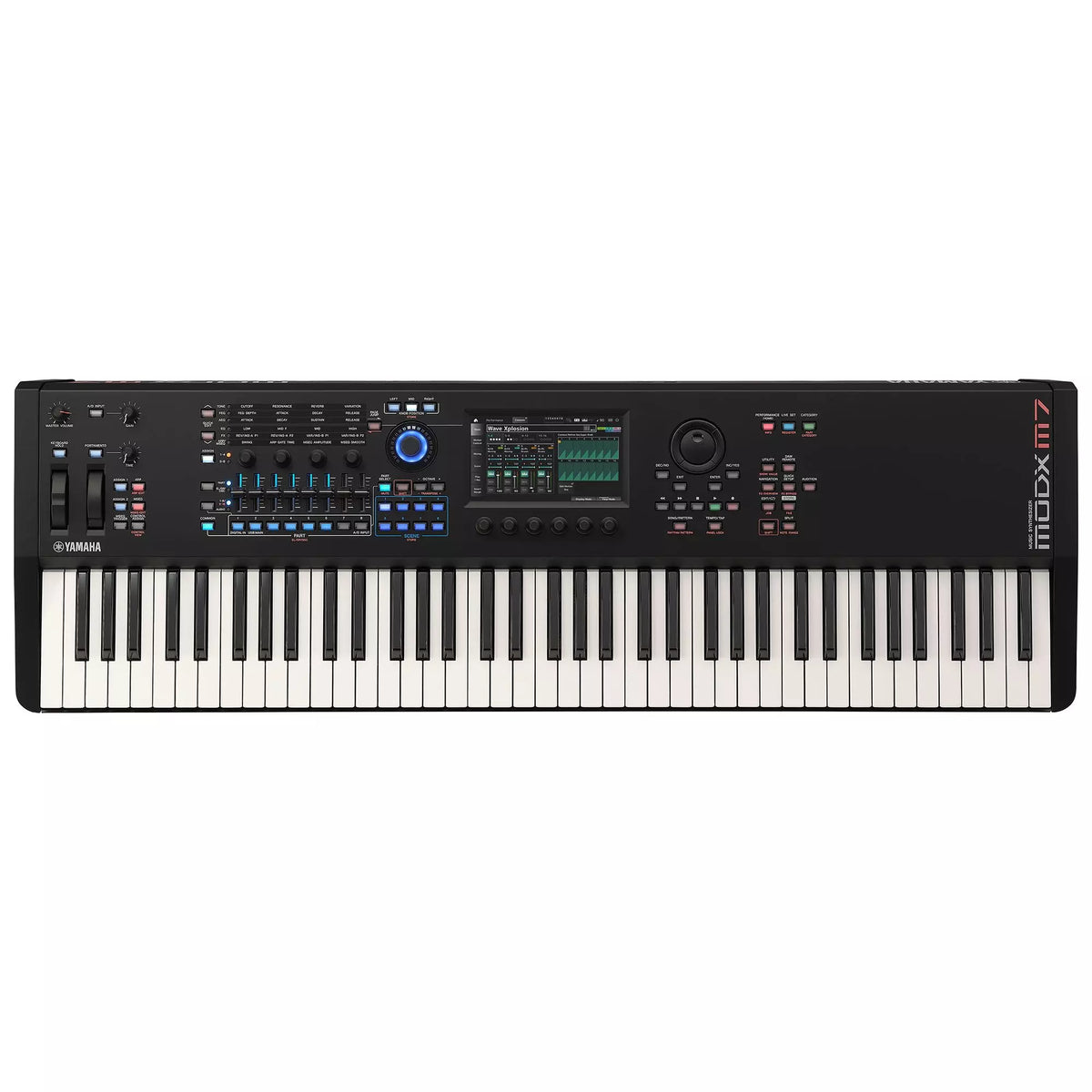 Yamaha MODX M7 76-Key Synthesizer, ideal for stage or studio.  Features three engines that create stunning variety of sounds, and improved keyboard action