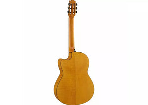 YAMAHA NCX1FM NT Acoustic-Electric, Nylon-String, CG Cutaway, Solid Western Red Cedar Top, Flame Maple B&S