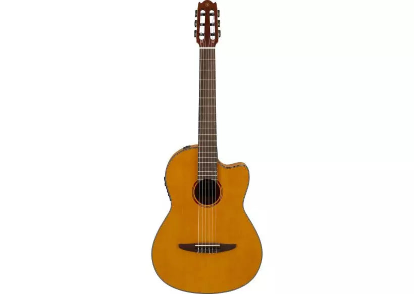 YAMAHA NCX1FM NT Acoustic-Electric, Nylon-String, CG Cutaway, Solid Western Red Cedar Top, Flame Maple B&S