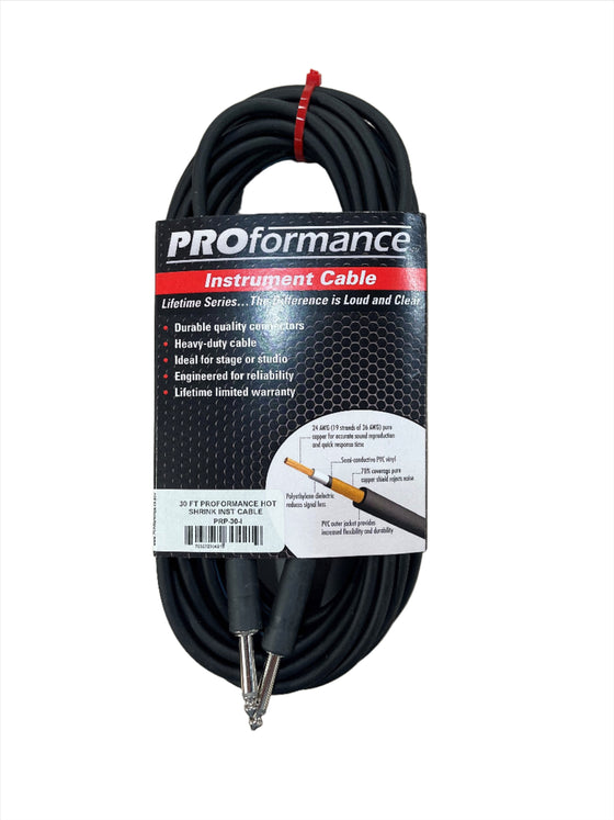 PROformance PRP30 30' Instrument Cable