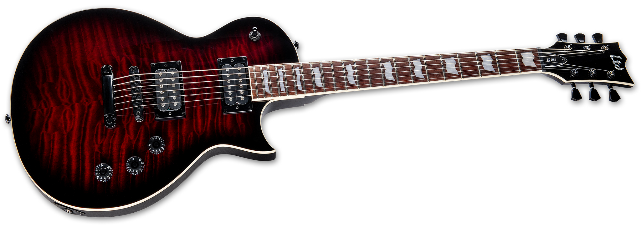 Esp LEC256QMSTBCSB LTD EC-256 Quilted Maple Single Cut (See Thru Black Cherry Sunburst)