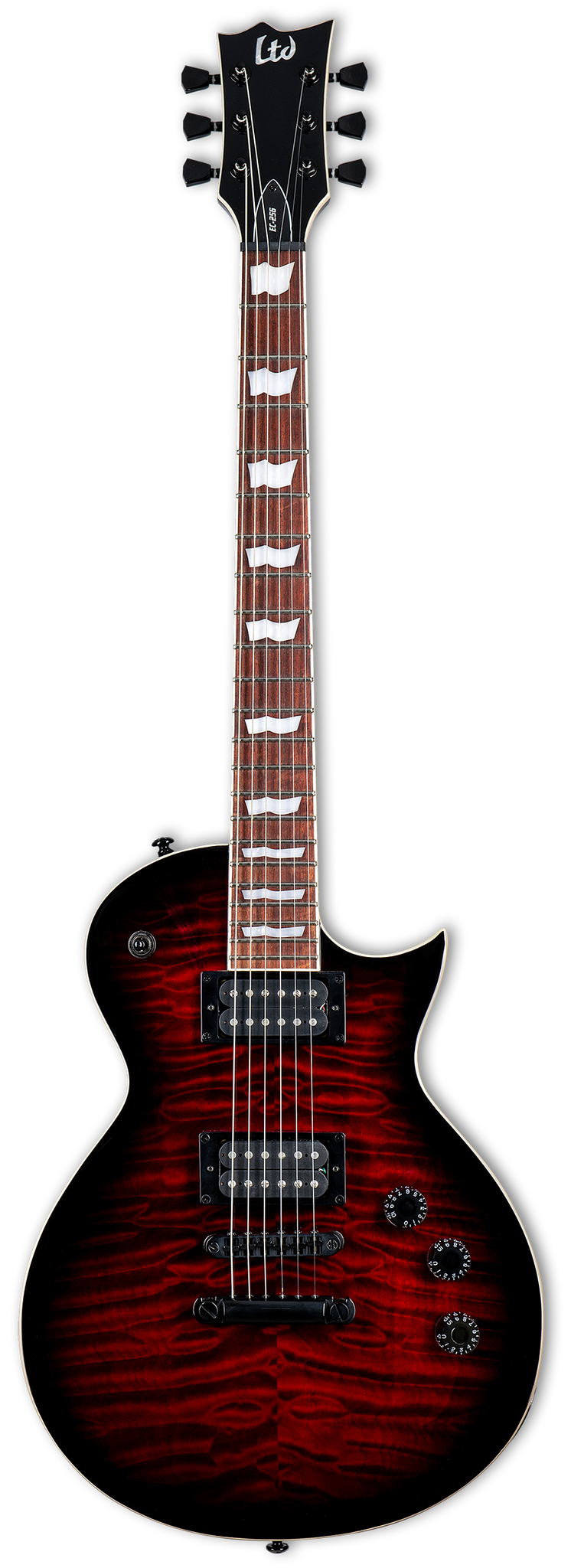 Esp LEC256QMSTBCSB LTD EC-256 Quilted Maple Single Cut (See Thru Black Cherry Sunburst)