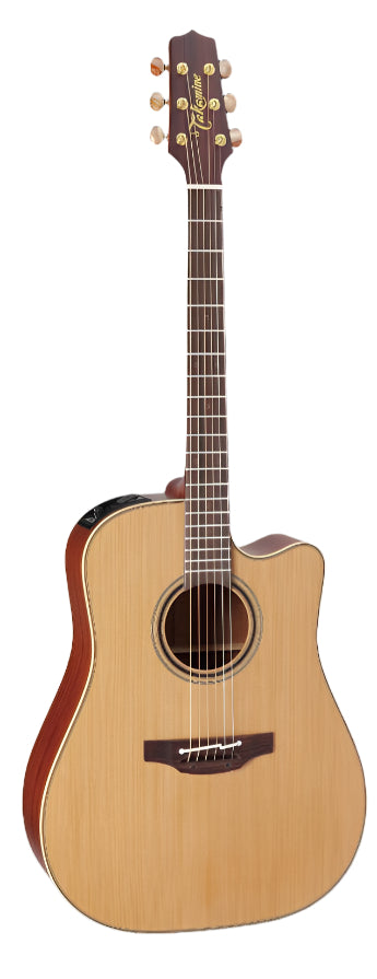 Takamine JTAKP3DC Dreadnought A/E Guitar with Solid Cedar Top and Solid Sapele Back with Semi-Hard Case