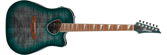 Ibanez ALT30FMEDB ALT Series A/E Single Cut Guitar (Emerald Doom Burst)