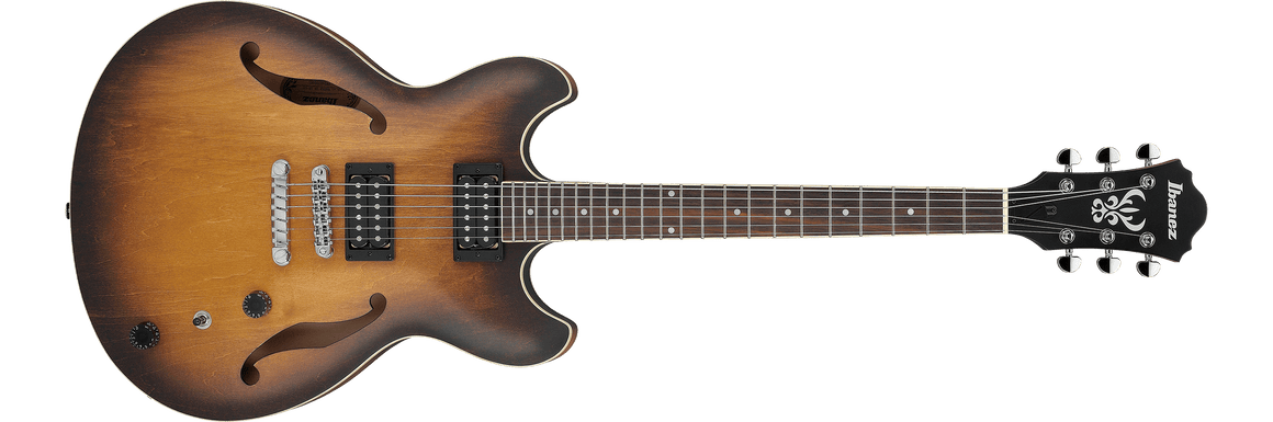 IBANEZ AS53TF Artcore Series Double Cutaway Hollow Body Electric Guitar (Tobacco Flat)