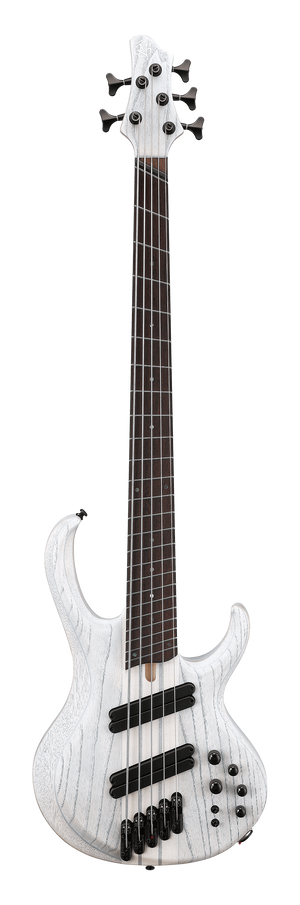 Ibanez BTB865MSTWF 800 Series BTB Double Cut Multi-Scale 5 String Bass (Transparent White Flat)