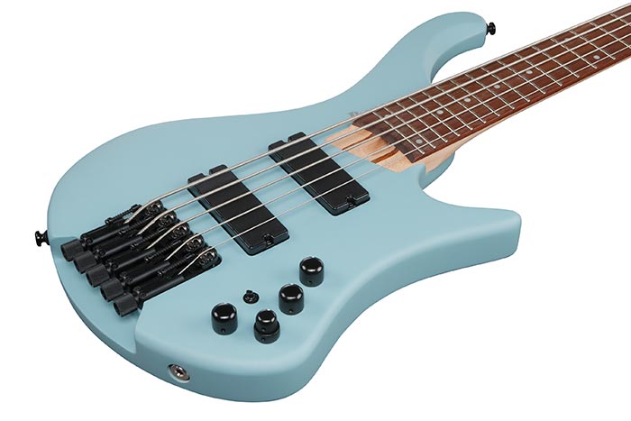 Ibanez EHB605PRM EH Series 5 String Headless Electric Bass Guitar (Purist Blue Matte)