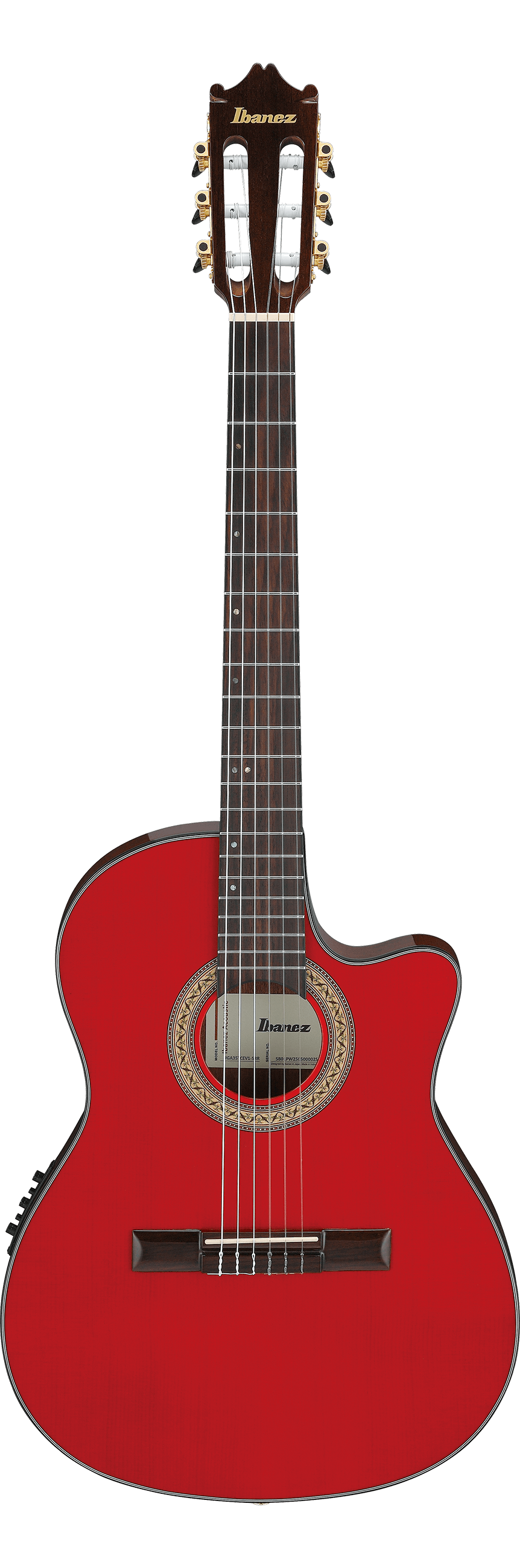Ibanez GA35TCESRR GA Series Nylon String Classical A/E Guitar (Saphire Red Gloss)
