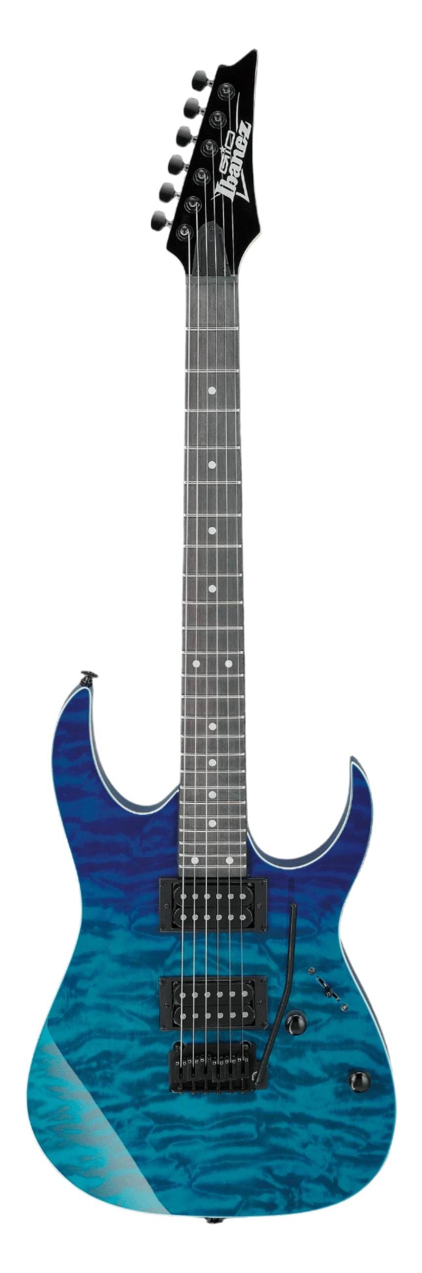 Ibanez GRG120QASPBGD Gio Series Double Cut Electric Guitar (Blue Gradiation) - Ray's Midbell Music