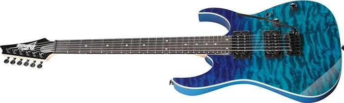 Ibanez GRG120QASPBGD Gio Series Double Cut Electric Guitar (Blue Gradiation)