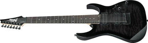 Ibanez GRG7221QATKS Gio Series Double Cut 7-String Electric Guitar (Transparent Black Sunburst) - Ray's Midbell Music
