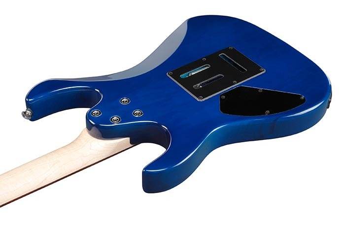 Ibanez GRX70QATBB Gio Series Double Cut Electric Guitar (Transparent Blue Burst) - Ray's Midbell Music