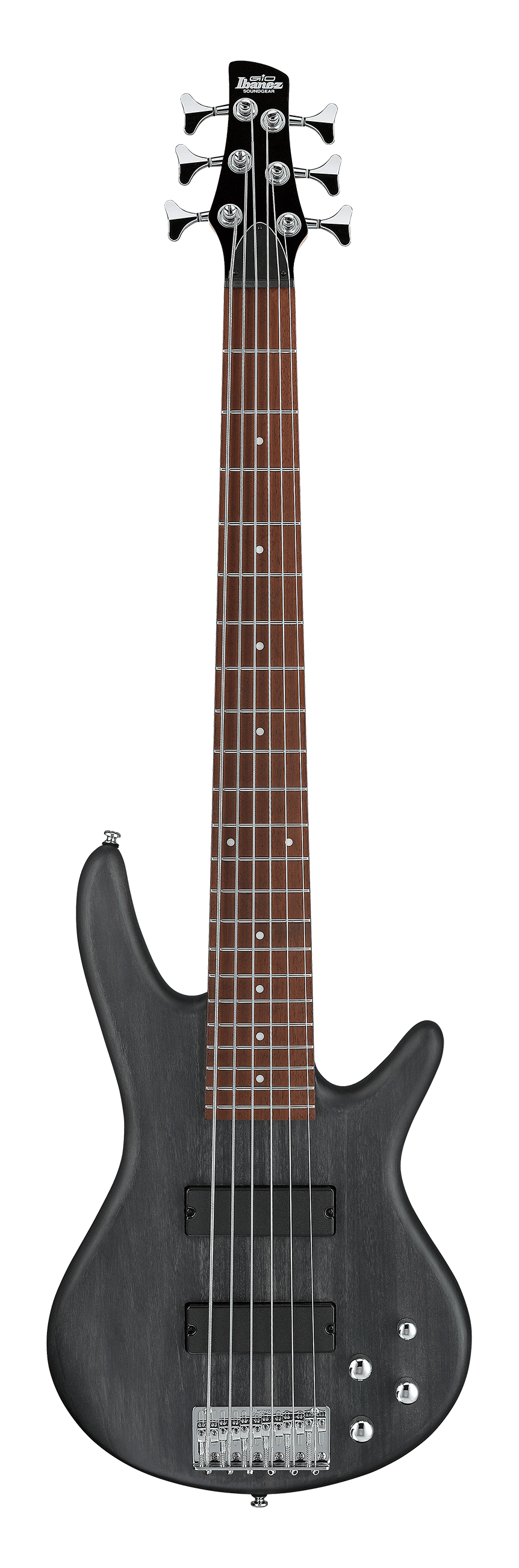 Ibanez GSR206TGF GSR 200 Series 6 String Electric Bass Guitar (Trans Grey Flat)