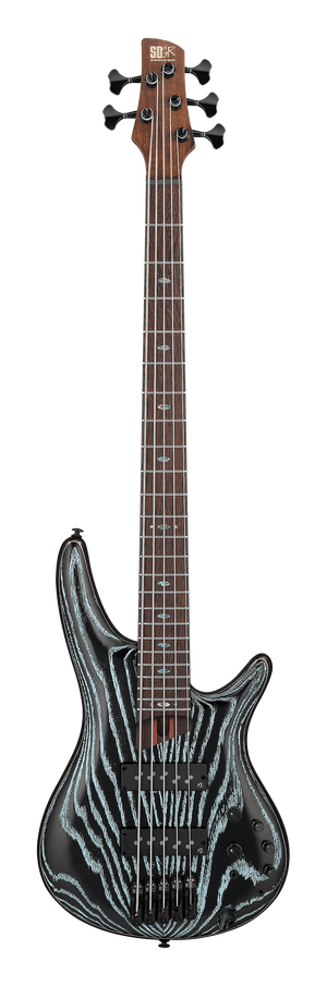 Ibanez SR1325SBAVL Premium SR Series 5 String Electric Bass Guitar (Aqua Wave Low Gloss)