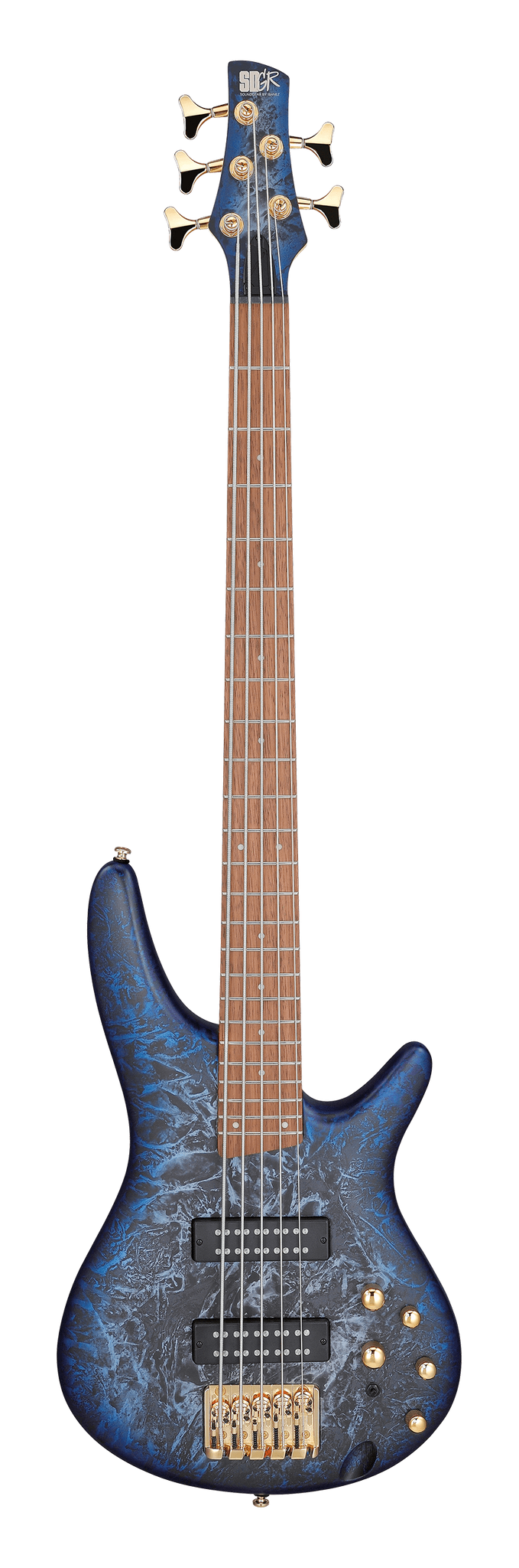 Ibanez SR305EDXCZM SR 300 Series 5 String Electric Bass Guitar (Cosmic Blue Frozen Matte)