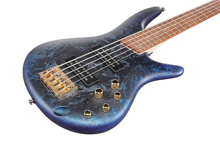 Ibanez SR305EDXCZM SR 300 Series 5 String Electric Bass Guitar (Cosmic Blue Frozen Matte)
