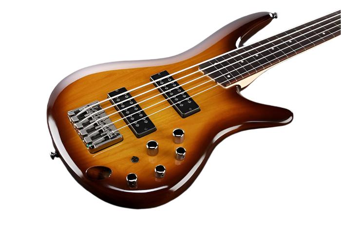 Ibanez SR375EFBBT SR Series 5-String Double Cut Bass (Brown Sunburst)