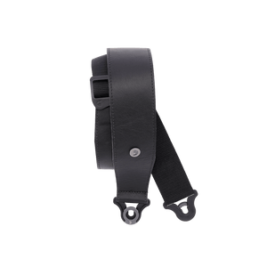D'ADDARIO 30BAL00 Comfort Leather Auto Lock Guitar Strap, Black