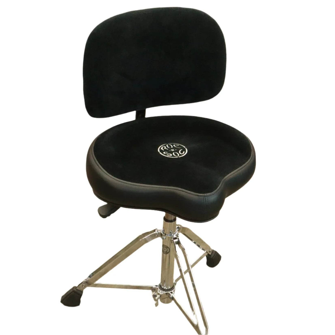 ROC-N-SOC NROKWB Nitro Motorcycle Throne w/ Back Rest (Black) - Ray's Midbell Music