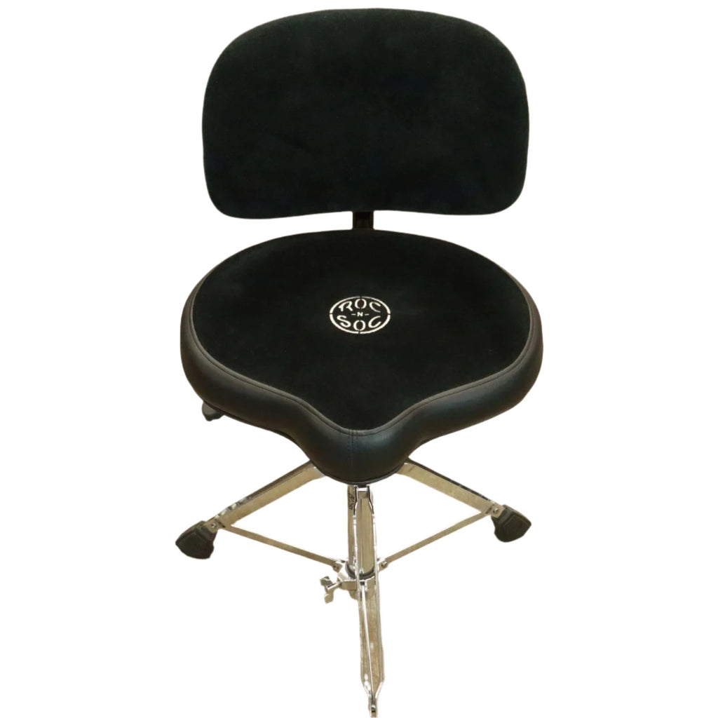 ROC-N-SOC NROKWB Nitro Motorcycle Throne w/ Back Rest (Black)