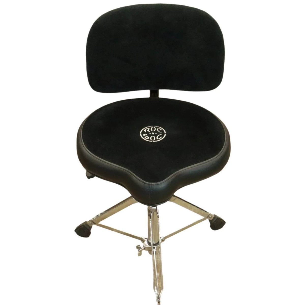 ROC-N-SOC NROKWB Nitro Motorcycle Throne w/ Back Rest (Black) - Ray's Midbell Music