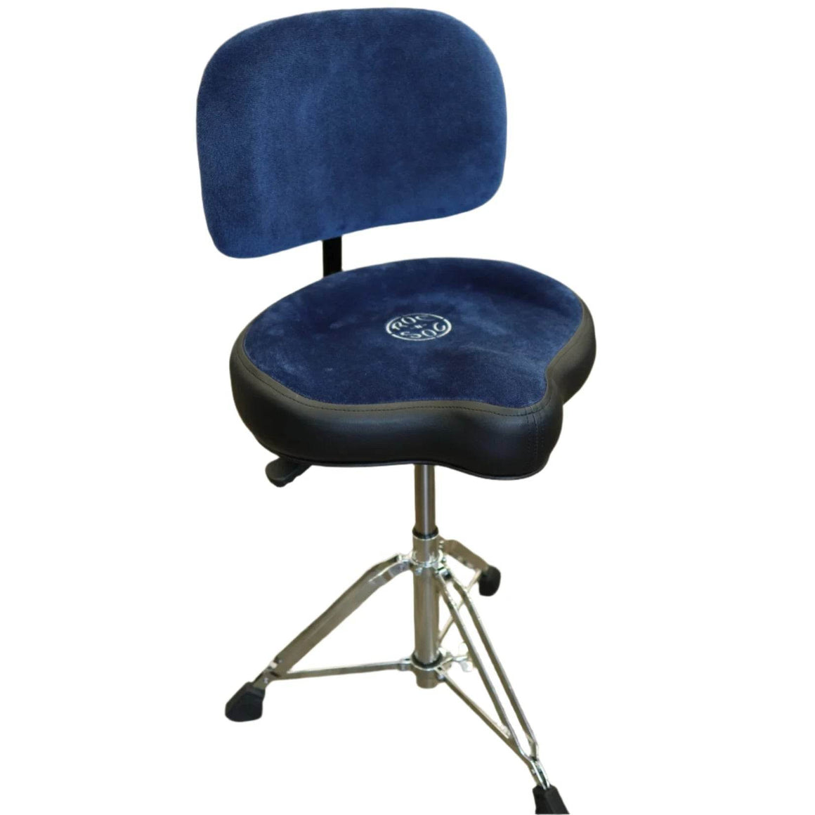 ROC-N-SOC NROBWB Nitro Motorcycle Throne w/ Back Rest (Blue) - Ray's Midbell Music