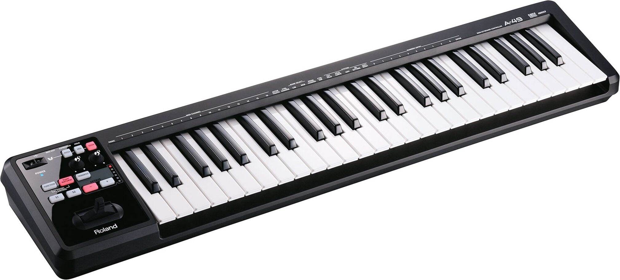 ROLAND A49BK 49-Key MIDI Keyboard Controller - Ray's Midbell Music