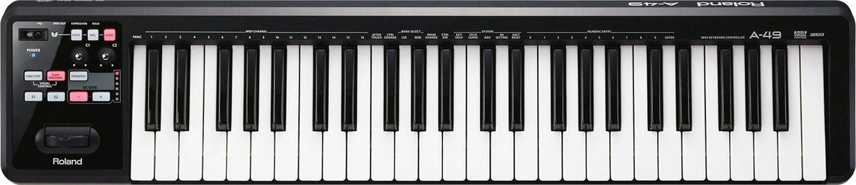 ROLAND A49BK 49 - Key MIDI Keyboard Controller - Ray's Midbell Music