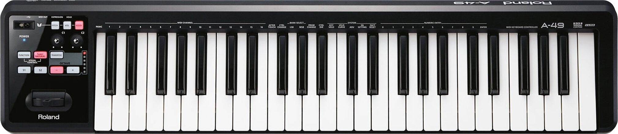 ROLAND A49BK 49 - Key MIDI Keyboard Controller - Ray's Midbell Music
