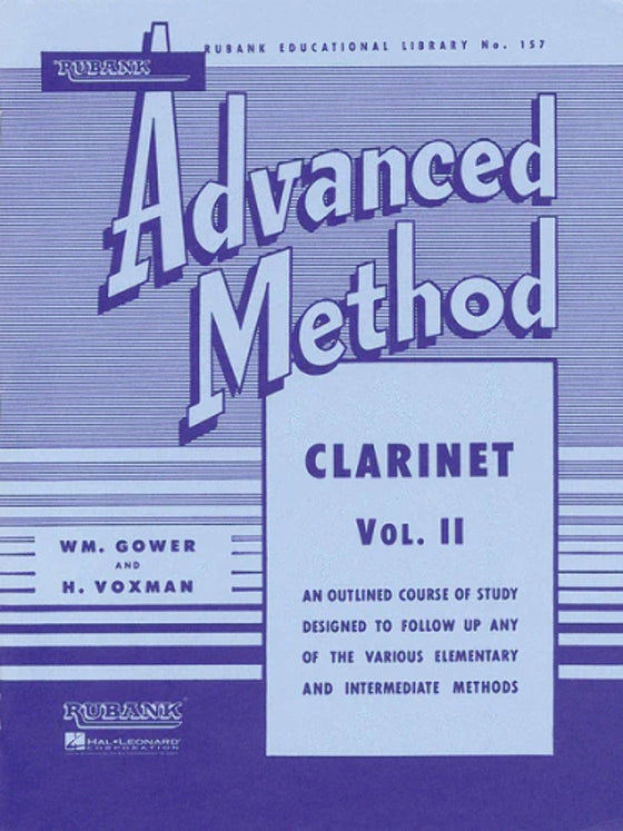 HAL LEONARD HL04470320 Rubank Advanced Method - Clarinet Vol. 2